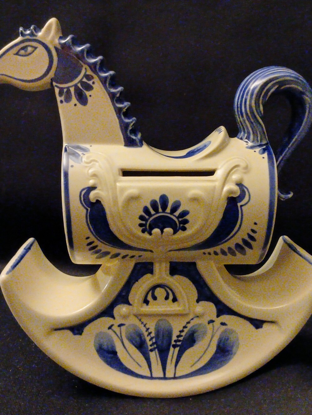 Vintage Ceramic Rocking Horse Bank